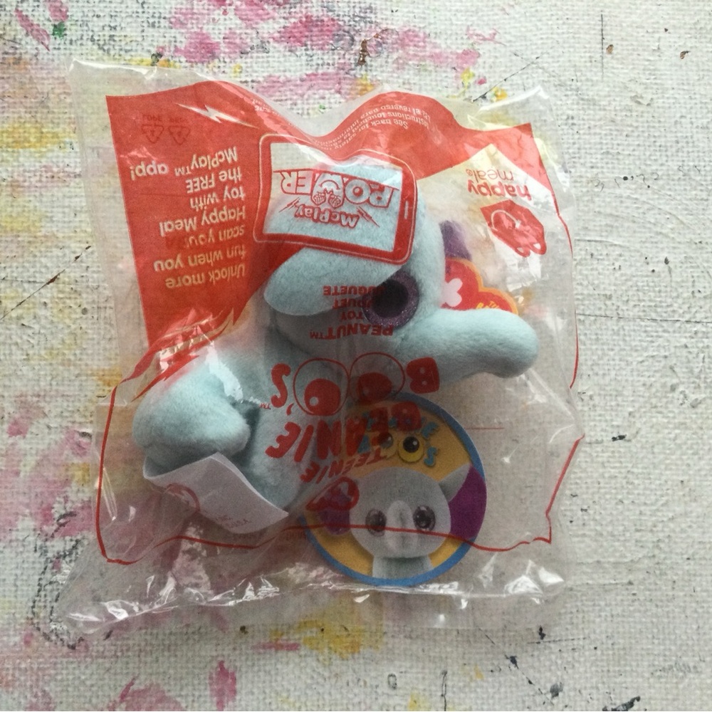 McDonald's Happy Meal Toy - Light Blue Elephant